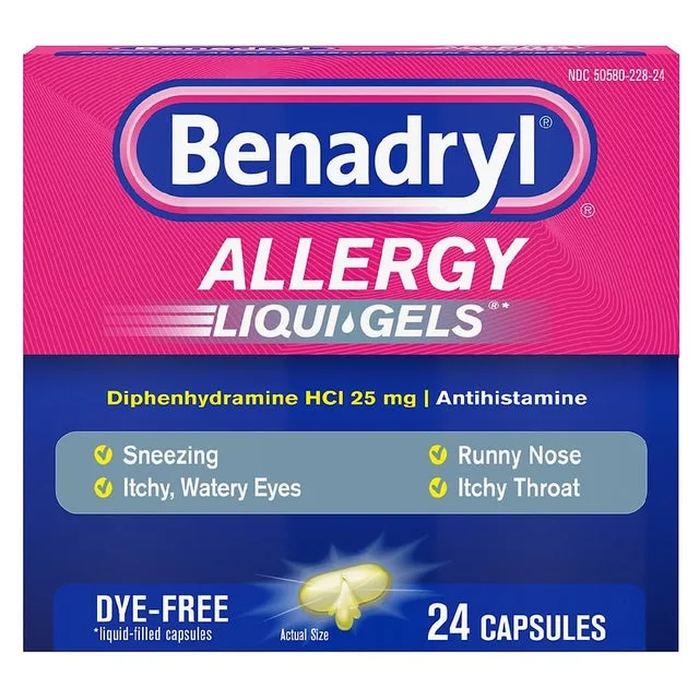 Benadryl Allergy Relief Liqui-Gels 24 Count