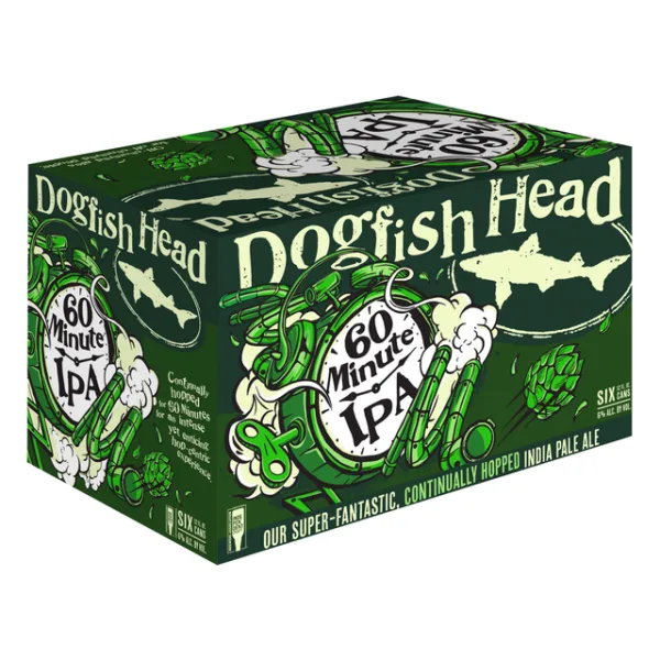 Dogfish Head Brewery 60 Minute IPA 12oz Cans 6 Pack
