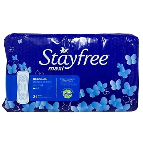 Stayfree Maxi Pads Regular 24-Pack