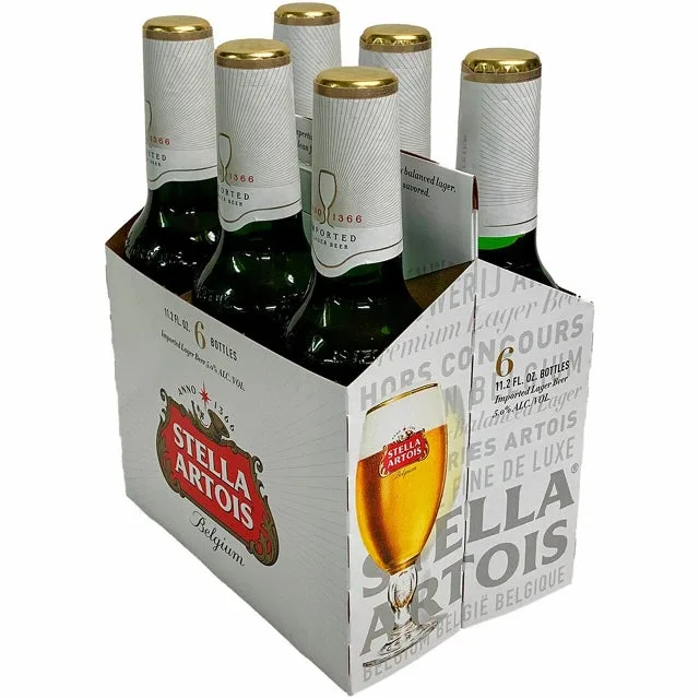 Stella Artois 11.2oz Bottles 6 Pack